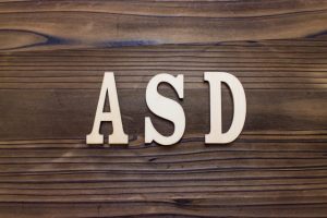 ASDの文字のイラスト