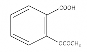アスピリンの構造式